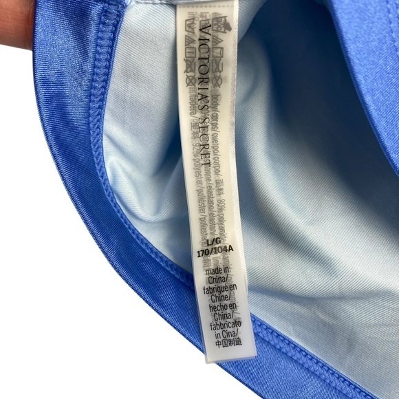 VICTORIA’S SECRET Swim 2 Pieces Bikini Lavender Ruffle One Shoulder Size L - NWT - Picture 6 of 10